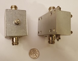 top view of the Array Solutions AS-303 and the Morgan M-300 arrestors